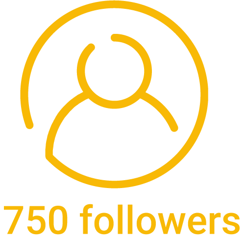 750 instagram followers